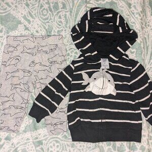 Carter's Just One You Shark hoodie & pants set, 0-3 months